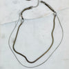ESSIE | Silver Herringbone & Snake Chain Layering Necklace