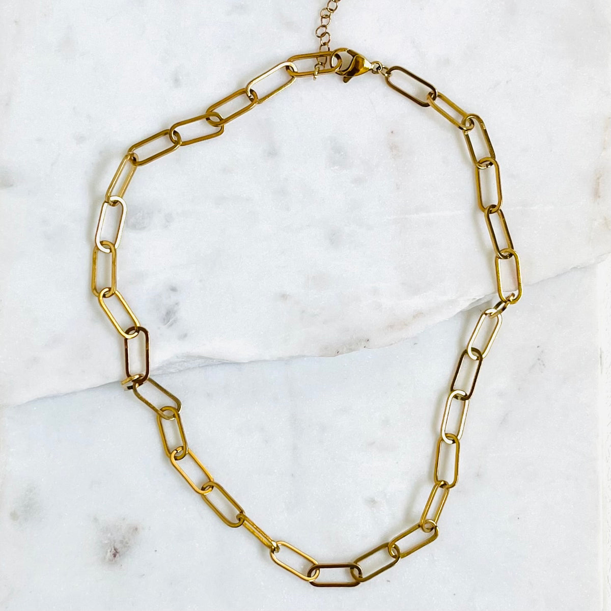 ANDY | Chunky Paperclip Necklace