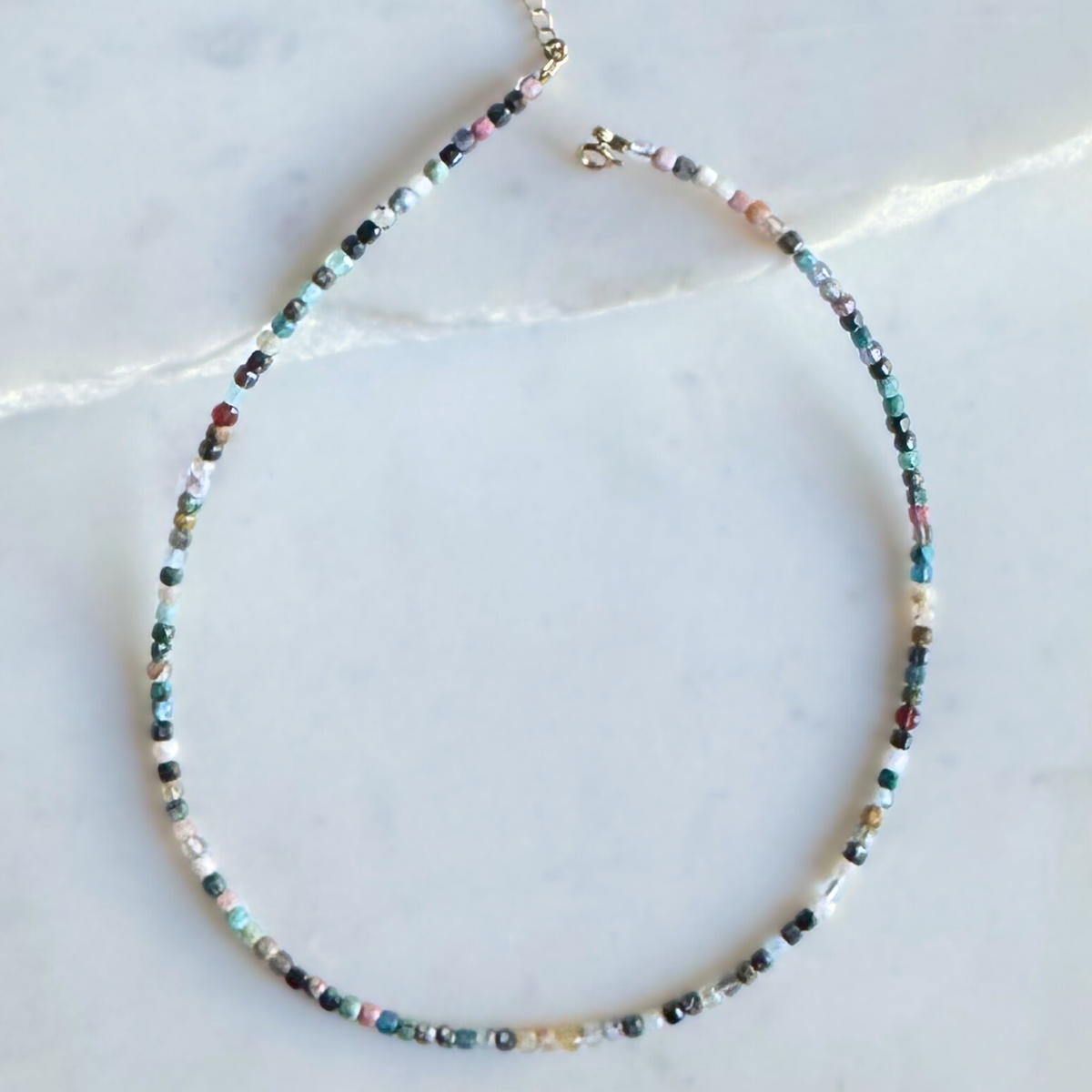Prairie Skies | Mixed Gemstone Beaded Necklace