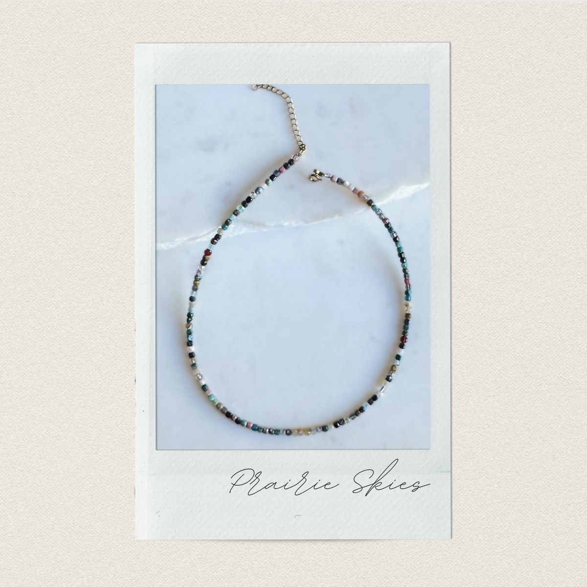 Prairie Skies | Mixed Gemstone Beaded Necklace