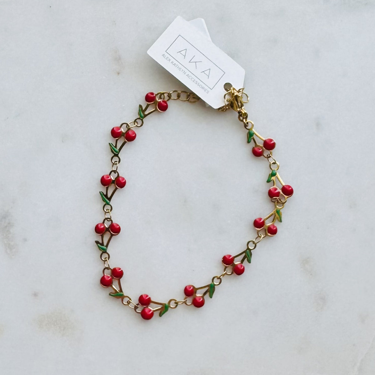 Cherry Chain Bracelet