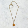 CLOVER | Gold Lariat Paperclip Chain Pendant Necklace
