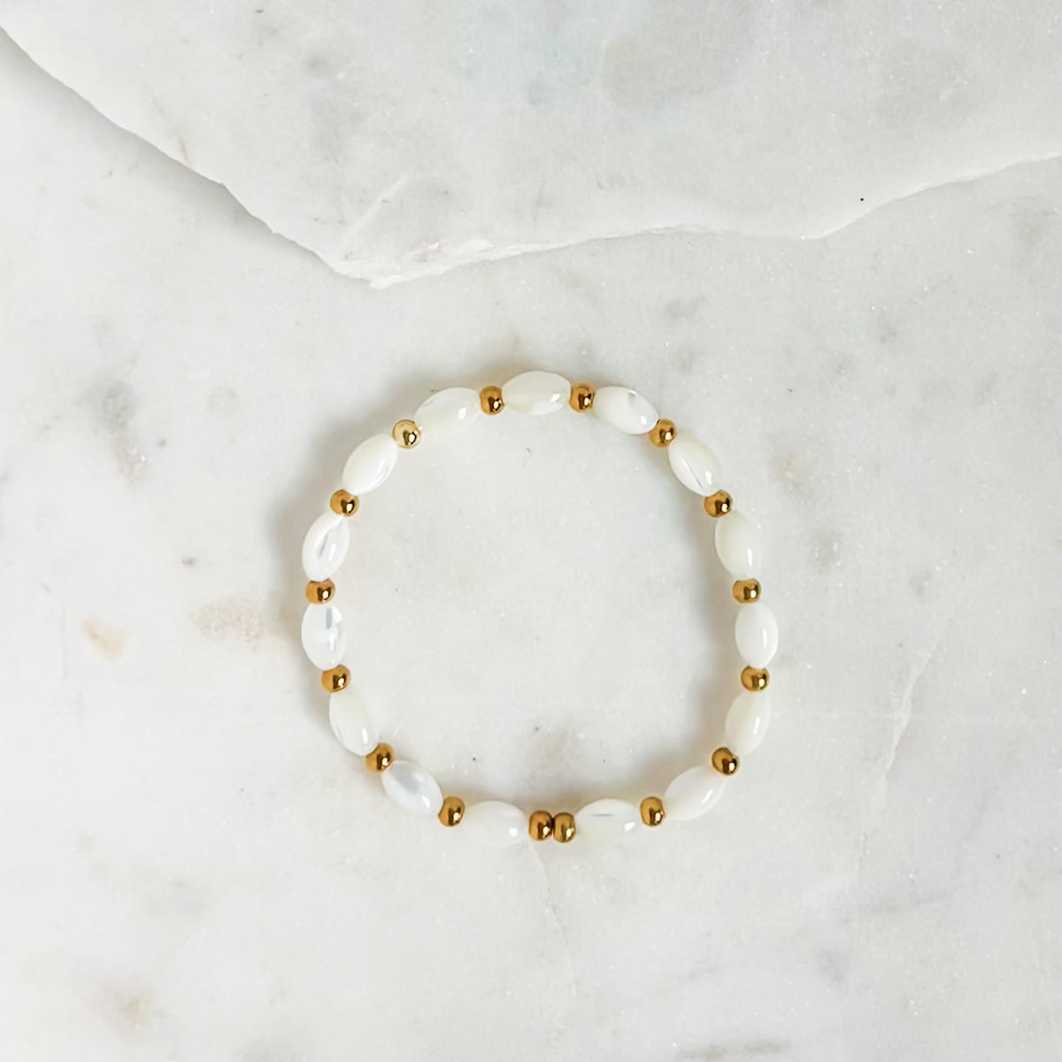 WYN | Trochus Shell Beaded Bracelet