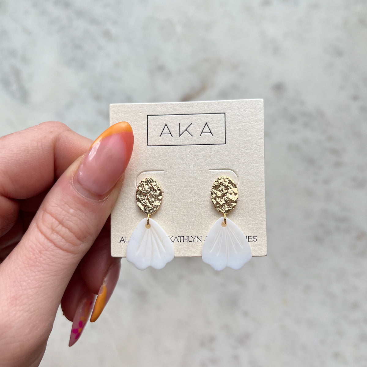 YARA | Petal Shell Stud Earrings