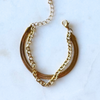 DREW | Herringbone & Rolo Chain Layering Bracelet