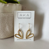 Heart Statement Earrings - Alexandra Kathlyn Accessories - shop aka - alex kathlyn 