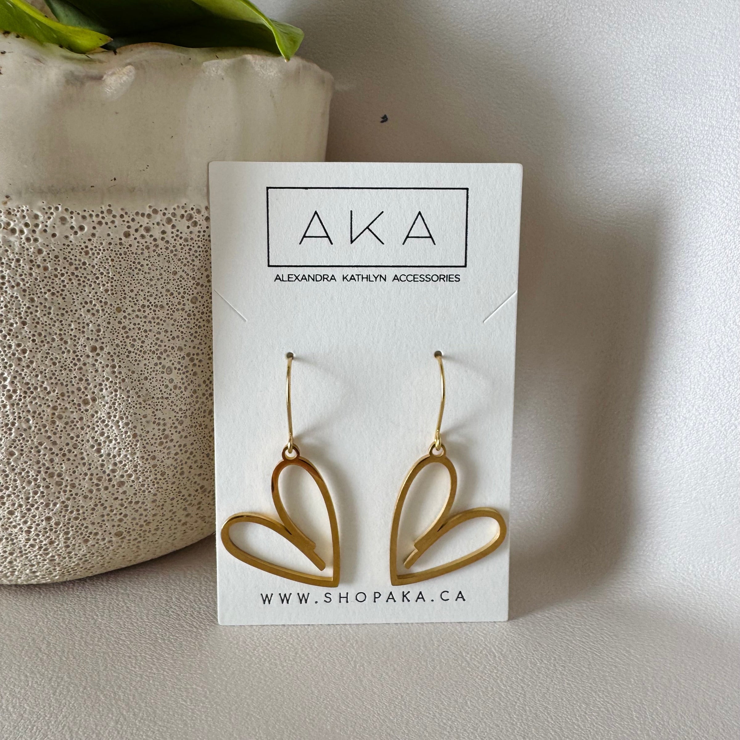 Heart Statement Earrings - Alexandra Kathlyn Accessories - shop aka - alex kathlyn 