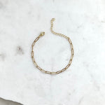 DILLON | Paperclip Chain Anklet