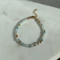 Aquamarine Gemstone Bracelet