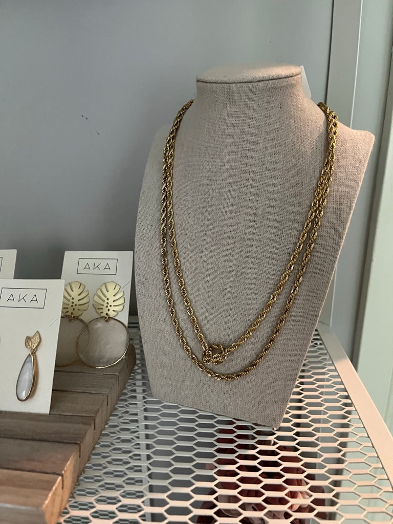CELINE | 4mm Rope Chain Necklace
