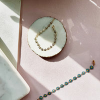 CHLOE | Gold Daisy Chain Bracelet [LAST CHANCE]