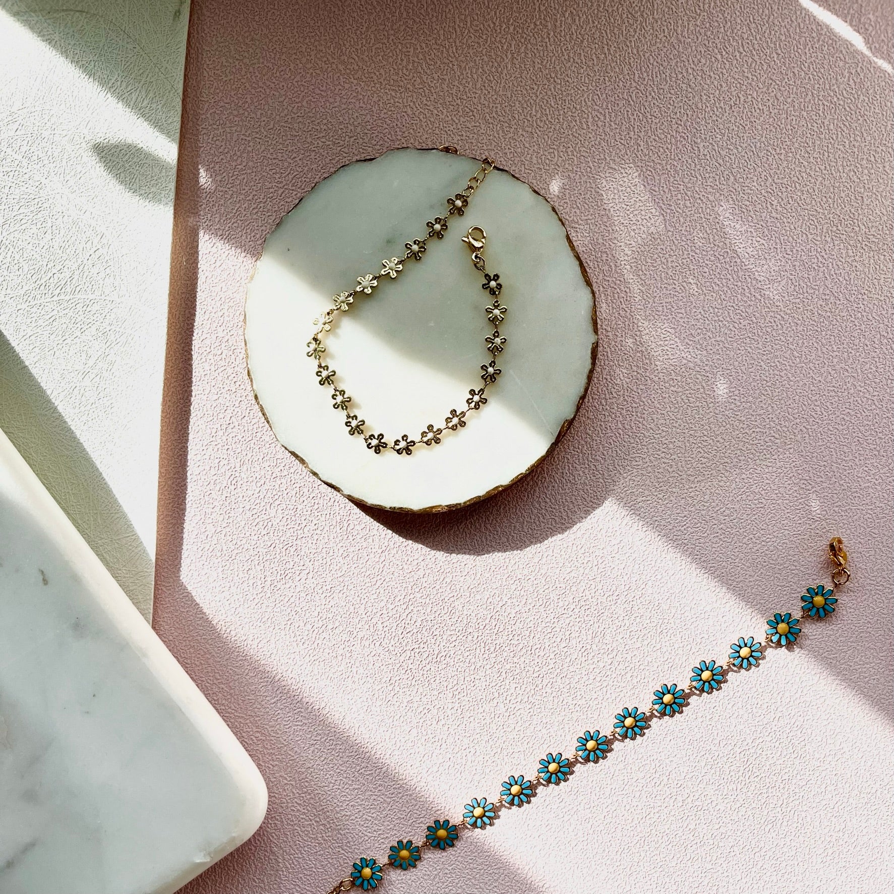 CHLOE | Gold Daisy Chain Bracelet [LAST CHANCE]