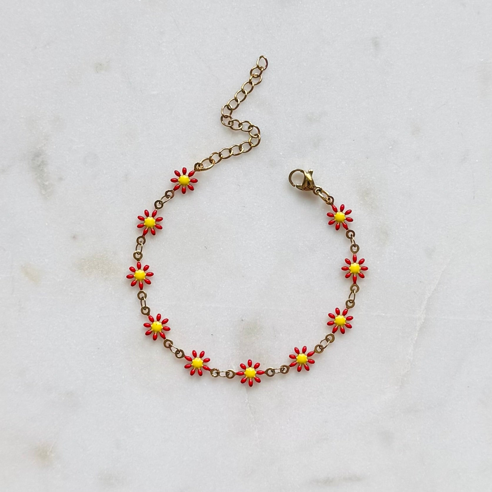 CHLOE | Colourful Daisy Chain Bracelet [LAST CHANCE]