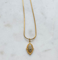 Golden Labradorite Pendant Necklace