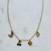 Dainty Fruit Charm Necklace