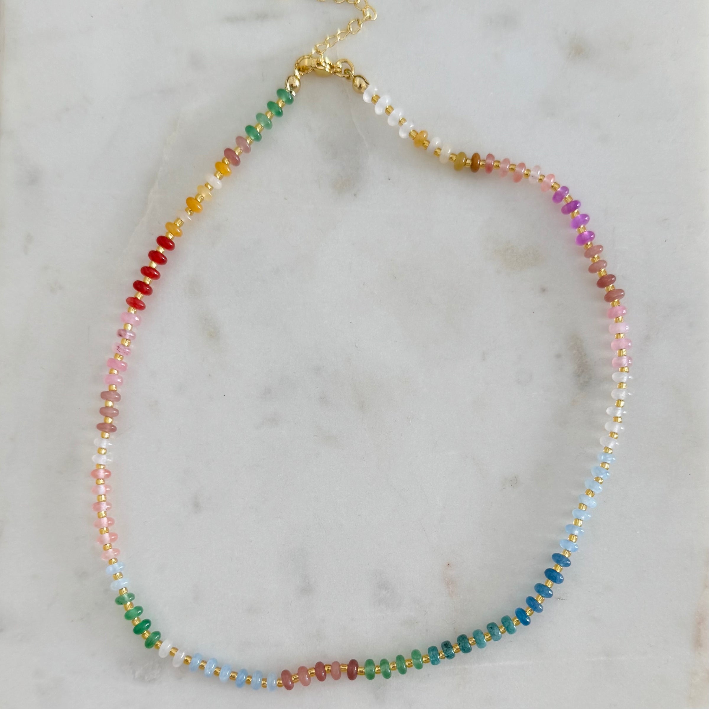 Mutli-Colour Beaded Candy Necklace