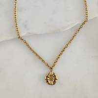 Bold Flower Pendant Necklace