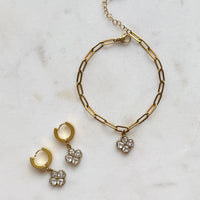Lucky Charm Four Leaf Clover Bracelet