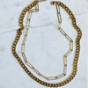 EMMY | Curb & Paperclip Layering Necklace