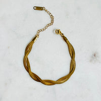 EVERLY | Twist Herringbone Chain Bracelet