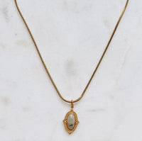 Golden Labradorite Pendant Necklace
