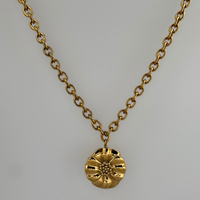 Bold Flower Pendant Necklace