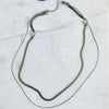 ESSIE | Silver Herringbone & Snake Chain Layering Necklace