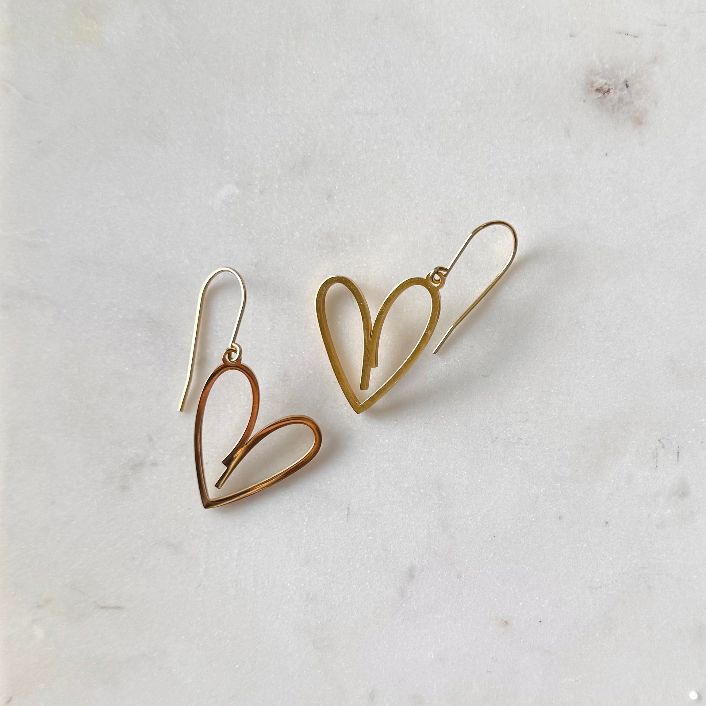 Heart Statement Earrings - Alexandra Kathlyn Accessories - shop aka - alex kathlyn 