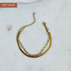 STELLA | Paperclip & Herringbone Bracelet