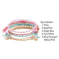 Colourful Braided Cotton Bracelets