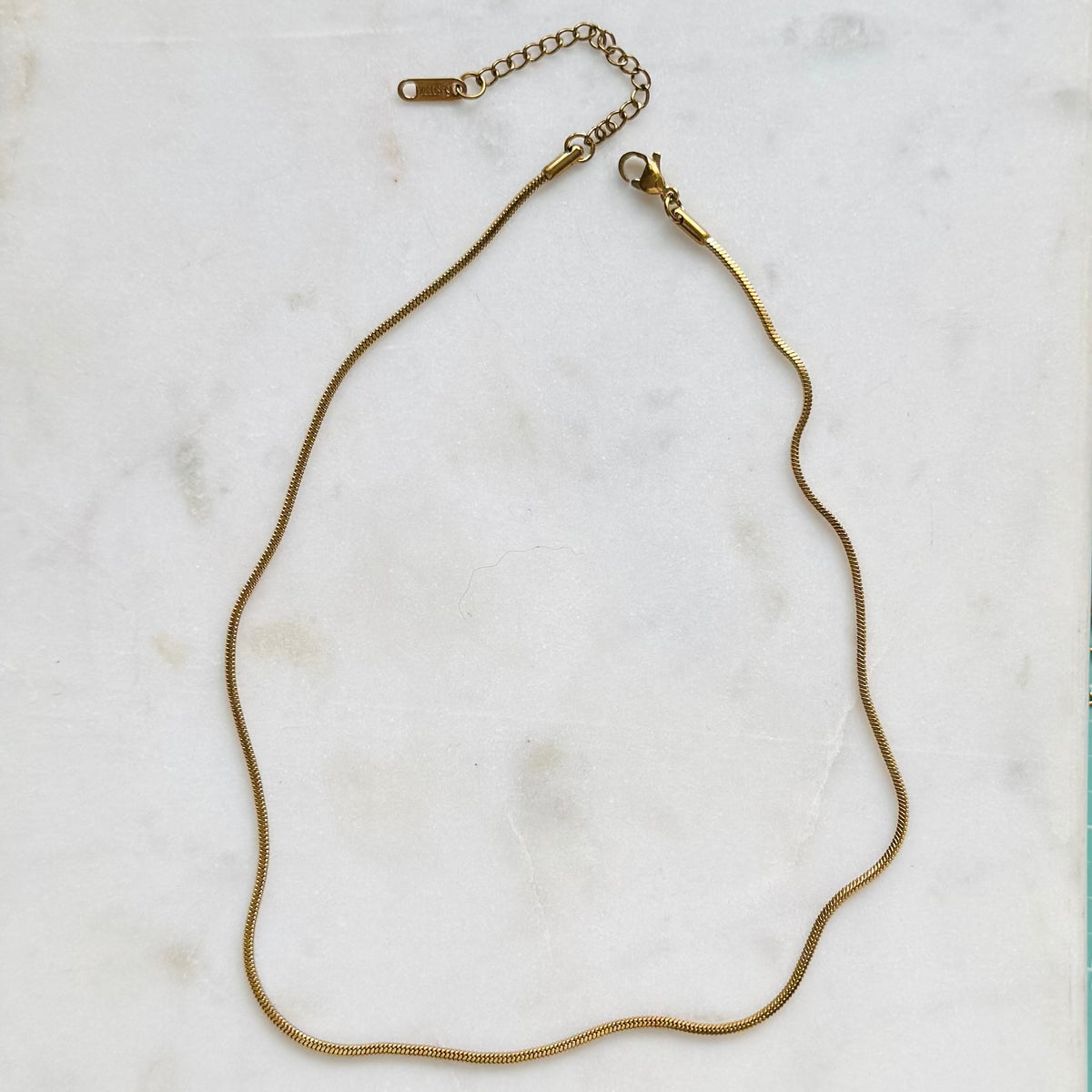 RILEY | Square Box Chain Necklace