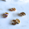 Colourful Huggie Hoop Earrings