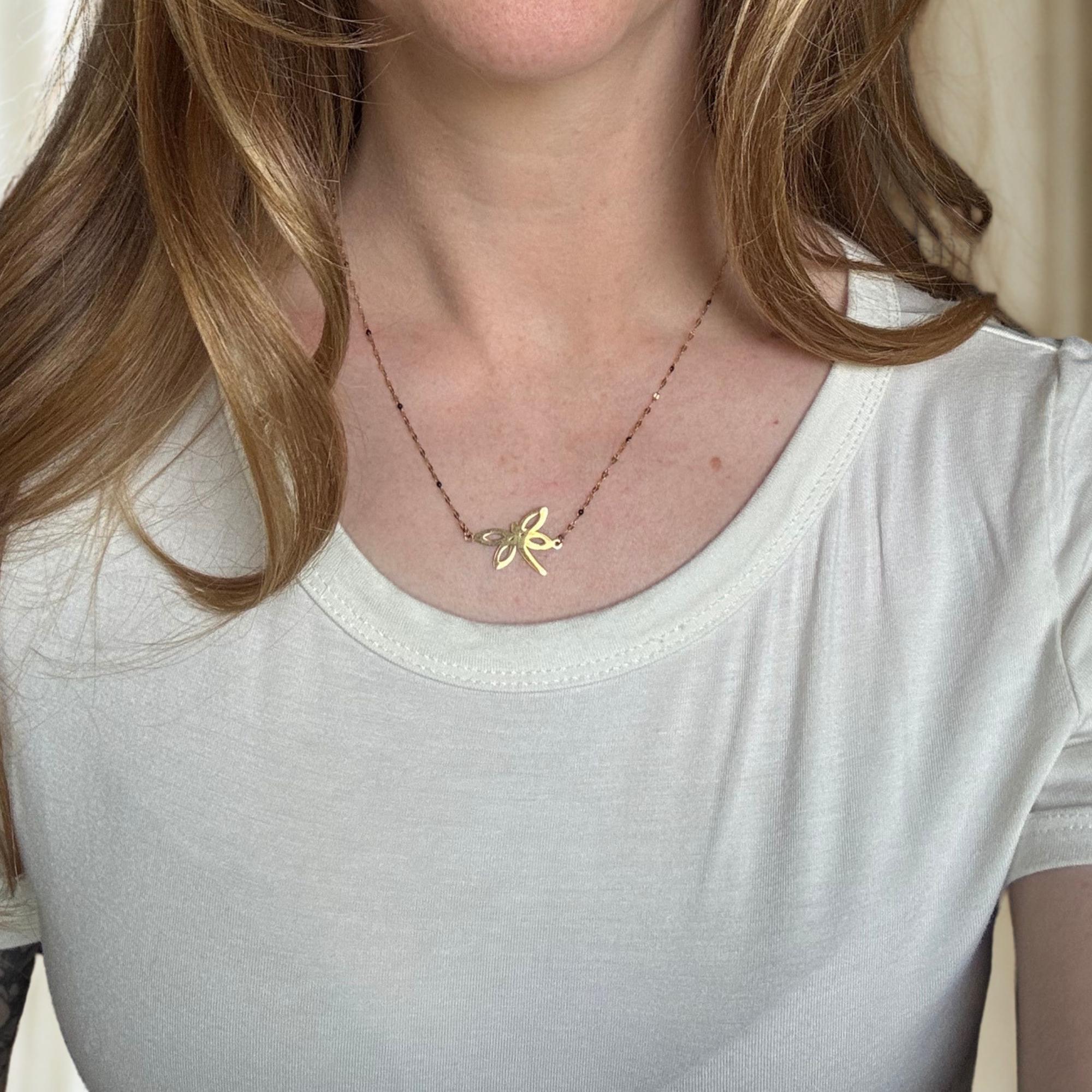 Dragonfly Asymmetrical Necklace