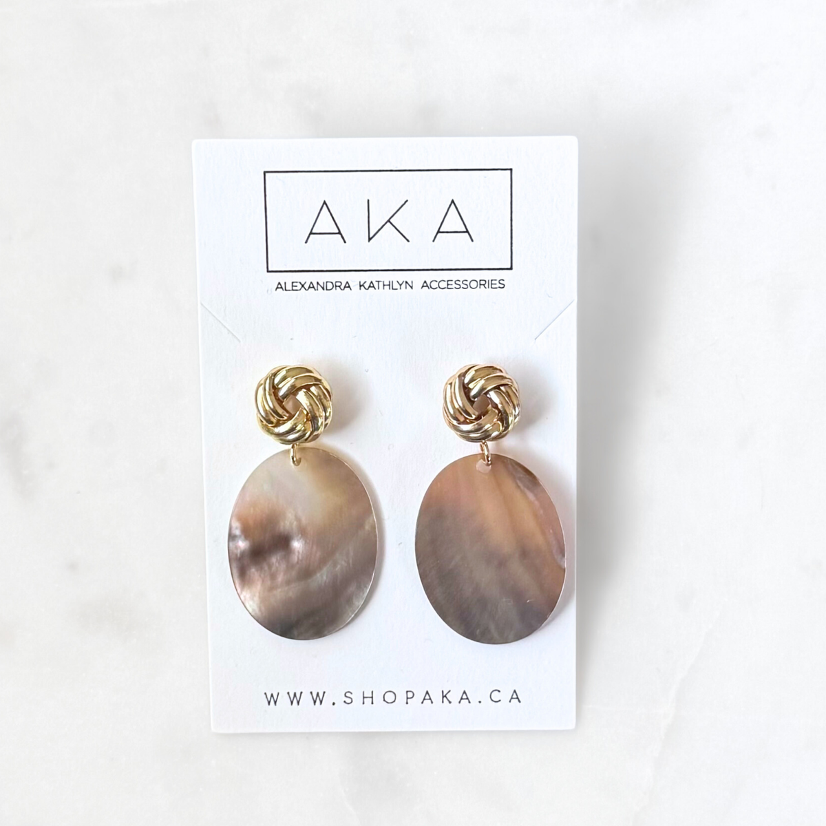ELARA 2.0 | Black Shell Statement Earrings