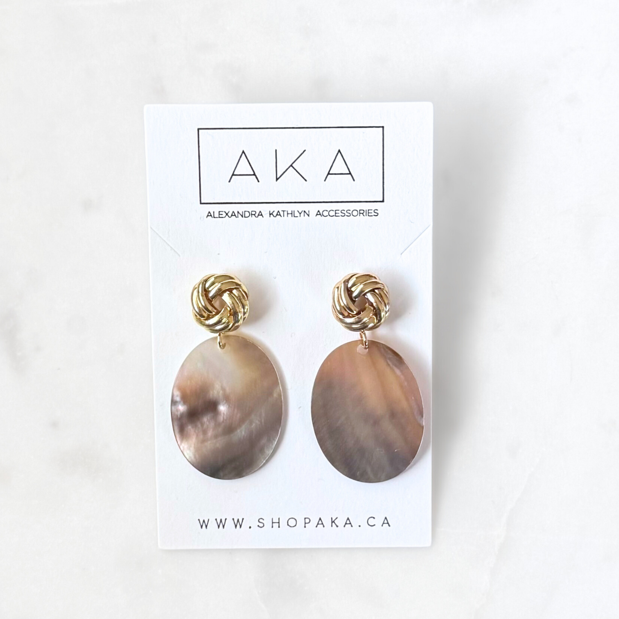 ELARA 2.0 | Black Shell Statement Earrings