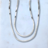 EVERLY | Silver Multi-Strand Herringbone Necklace