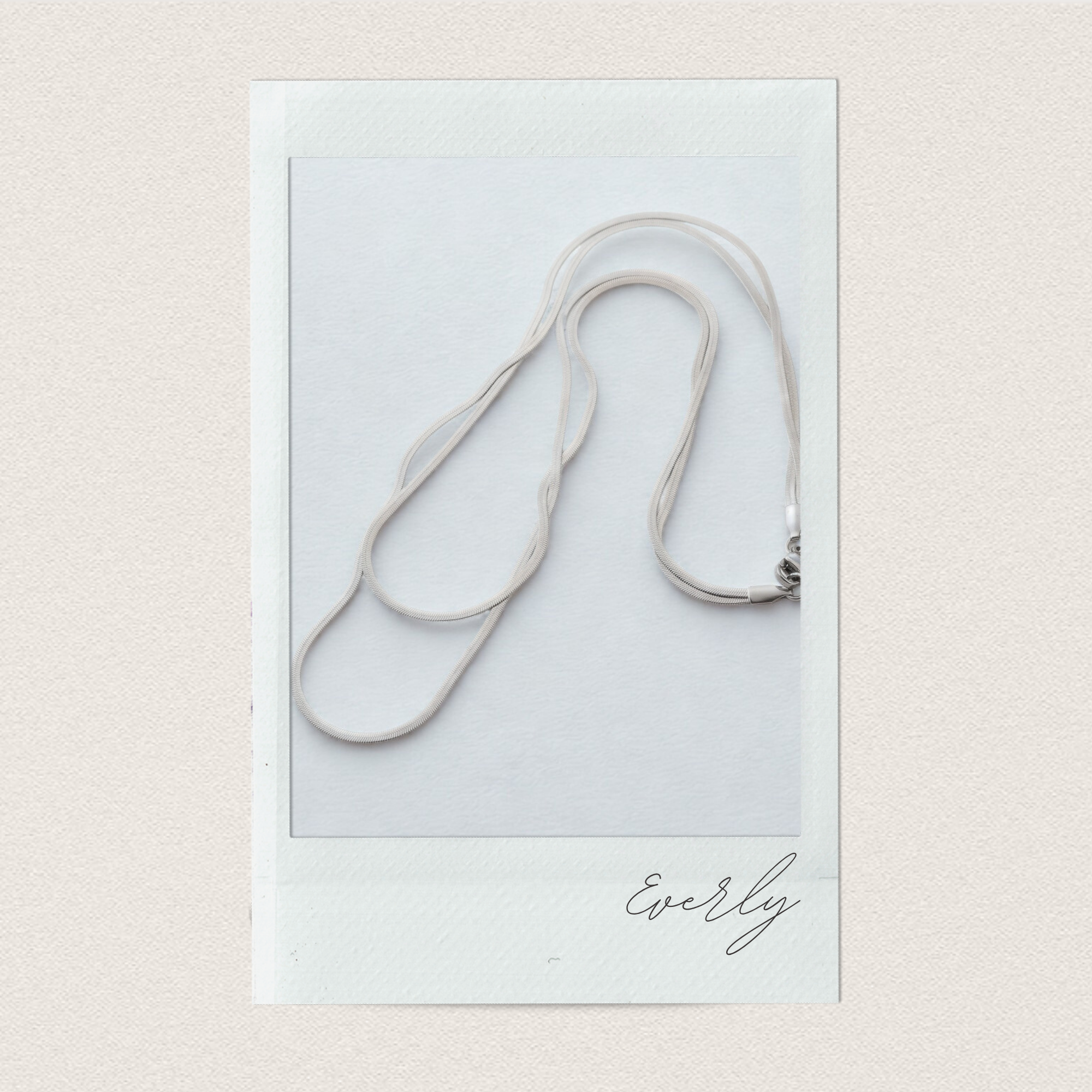 EVERLY | Silver Multi-Strand Herringbone Necklace