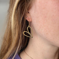 Heart Statement Earrings - Alexandra Kathlyn Accessories - shop aka - alex kathlyn 