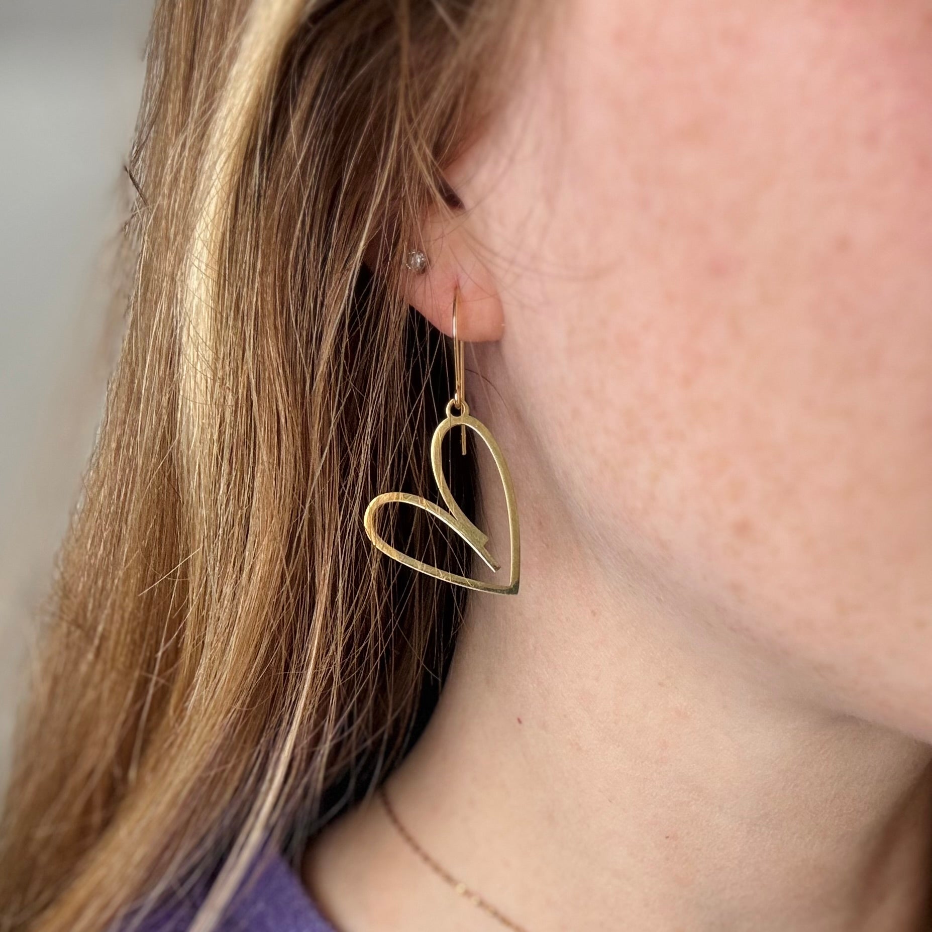 Heart Statement Earrings - Alexandra Kathlyn Accessories - shop aka - alex kathlyn 