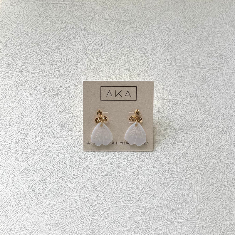 YARA | Petal Shell Dangle Earrings