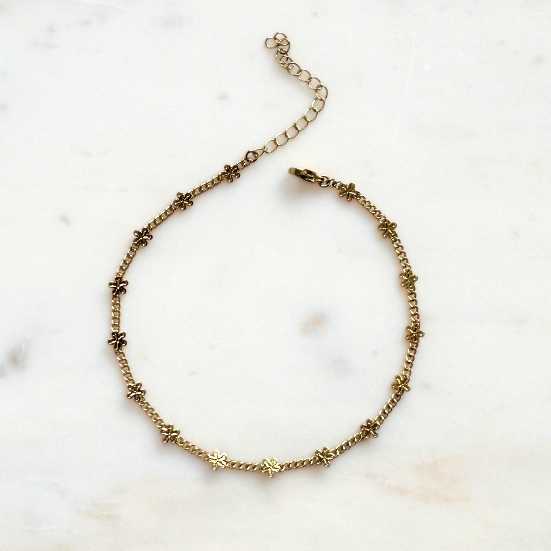 Flower Link Anklet