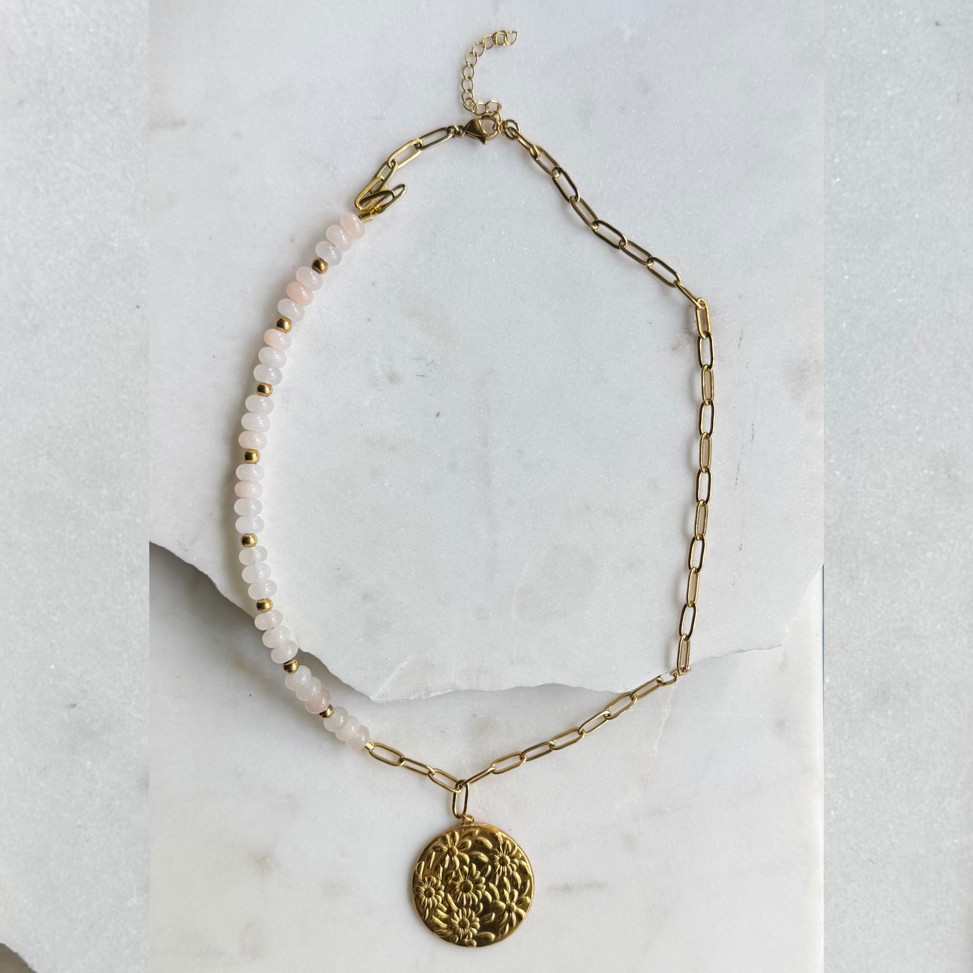 Flora Aventurine Statement Necklace [one of a kind]