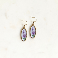 Lavender Floral Earrings