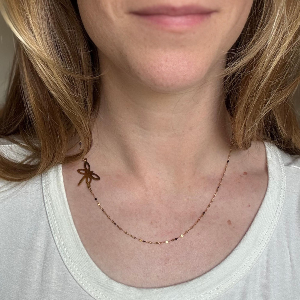 Dragonfly Asymmetrical Necklace
