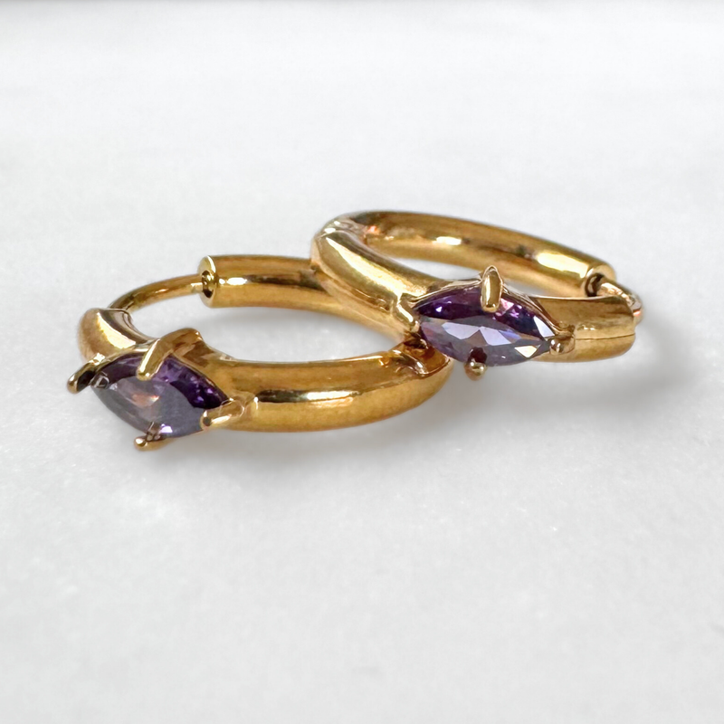 HOLLIS | CZ Star Huggie