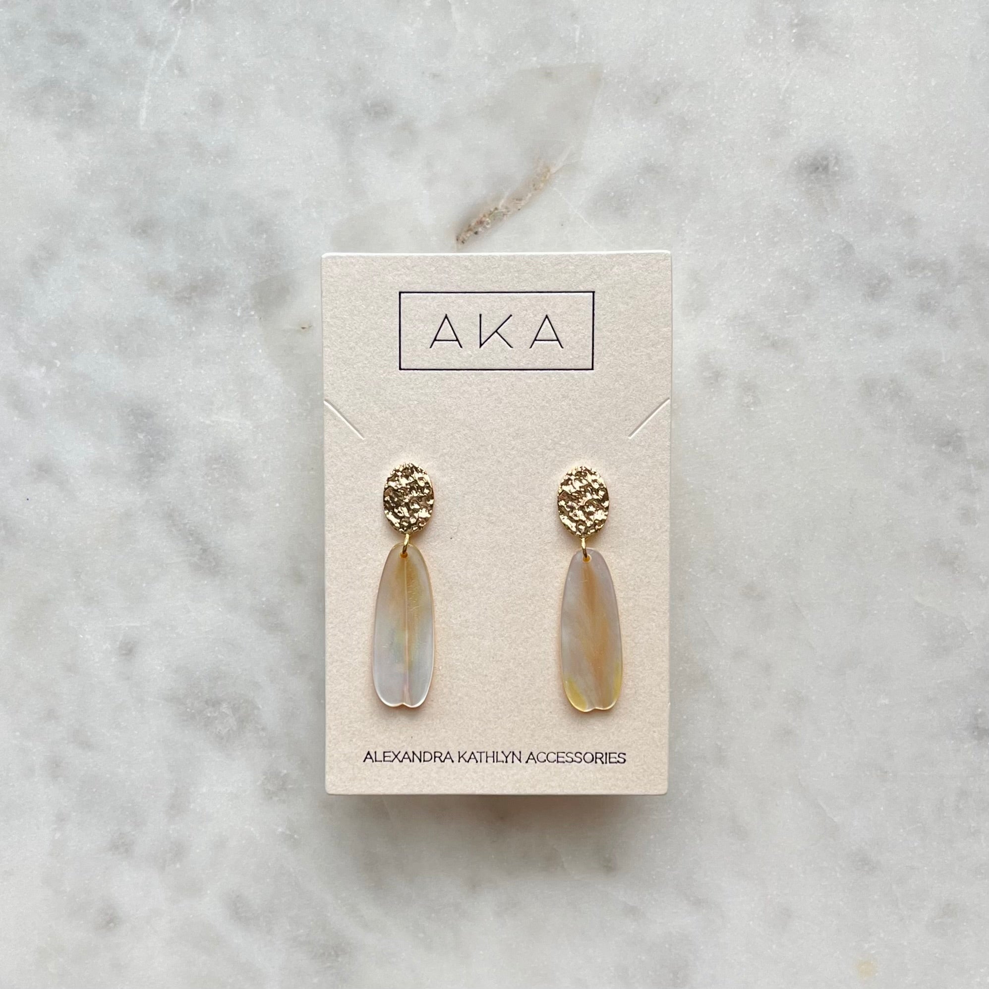 LIRIO | Petal Shell Dangle Earrings