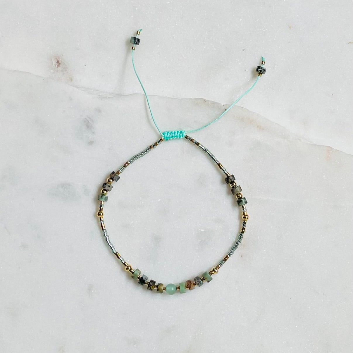 Adjustable Gemstone Bracelet