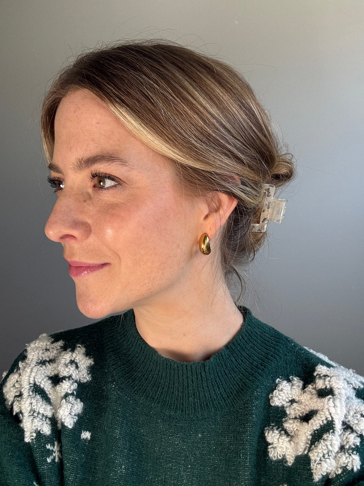 MAREN | Golden Drop Earrings - Large
