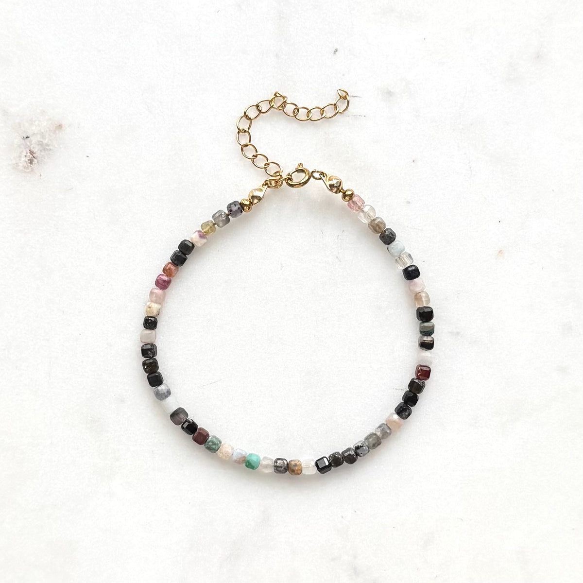 Prairie Skies | Mixed Gemstone Beaded Bracelet