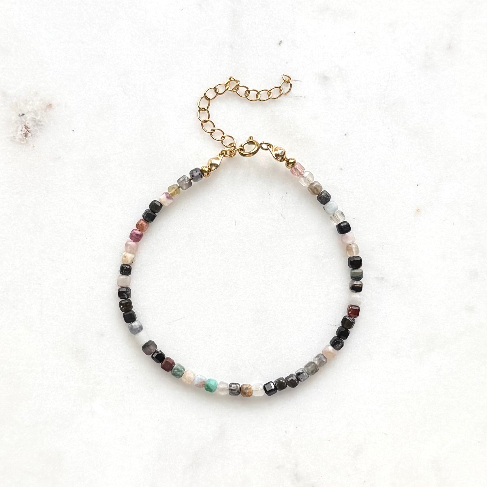 Prairie Skies | Mixed Gemstone Beaded Bracelet
